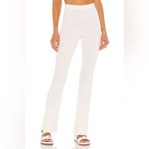 Tularosa Ribbed Pant in Ivory